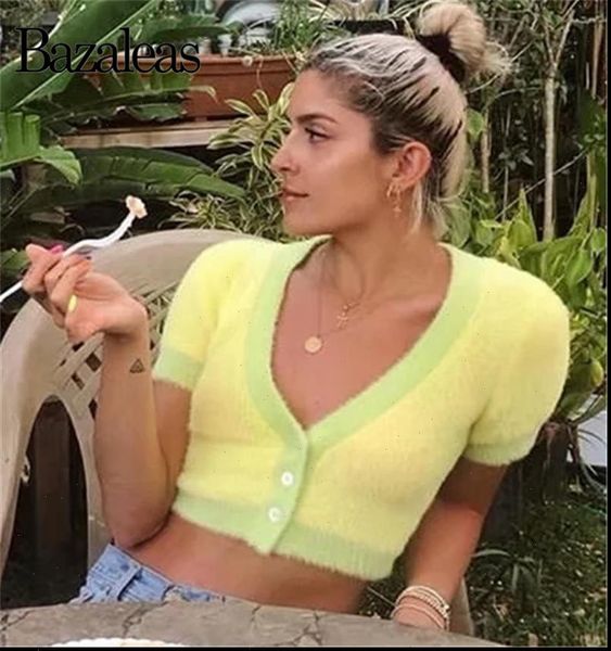 vintage punk womens sweaters buttons crop basic cropped sweater yellow green patchwork knitted cardigan drop, White;black
vintage punk womens sweaters buttons crop basic cropped sweater yellow green patchwork knitted cardigan drop, White;black