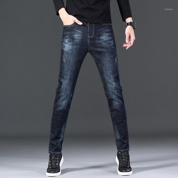 men's elastic cotton slim jeans, classic style denim pants, italian fashion, eagle, collection, autumn and winter jeans, Blue
men's elastic cotton slim jeans, classic style denim pants, italian fashion, eagle, collection, autumn and winter jeans, Blue
