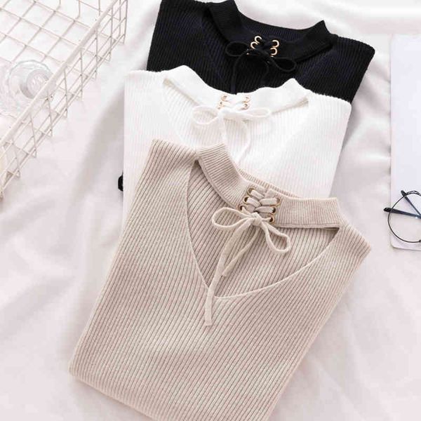 women's sweaters shintimes basic sweater women pullover knitted long sleeve v-neck womens autumn winter soft elasticity pull, White;black
women's sweaters shintimes basic sweater women pullover knitted long sleeve v-neck womens autumn winter soft elasticity pull, White;black