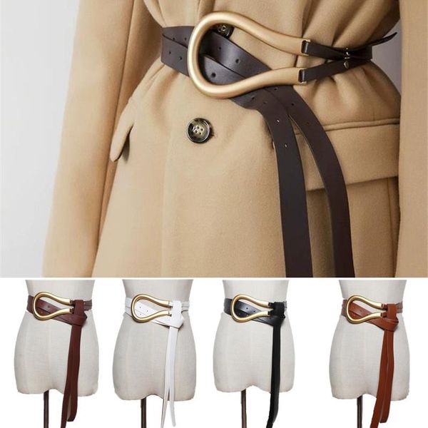 belts est fashion soft faux leather personality big alloy buckle thin double layer waistbands shirt knotted belt long straps, Black;brown
belts est fashion soft faux leather personality big alloy buckle thin double layer waistbands shirt knotted belt long straps, Black;brown