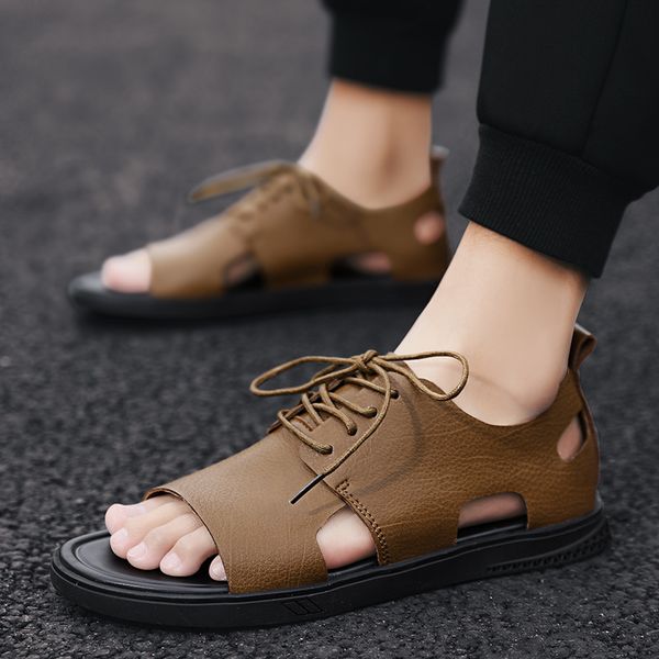 slippers sandals men's summer korean trend sandals fashion casual personality mx24, Black
slippers sandals men's summer korean trend sandals fashion casual personality mx24, Black