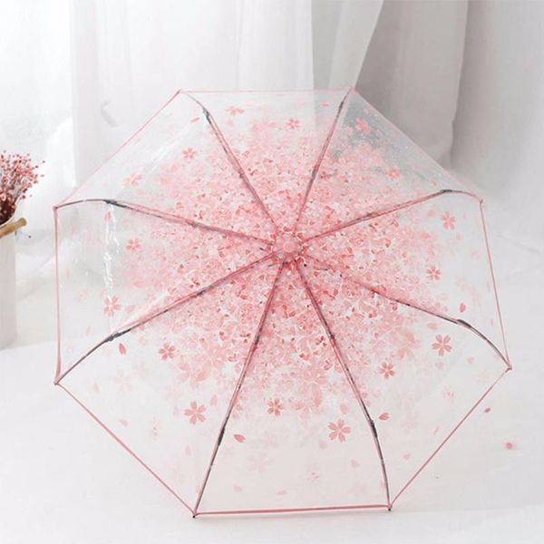 umbrellas three fold umbrella women transparent rain 3 folding classic cherry sakura pattern clear
umbrellas three fold umbrella women transparent rain 3 folding classic cherry sakura pattern clear