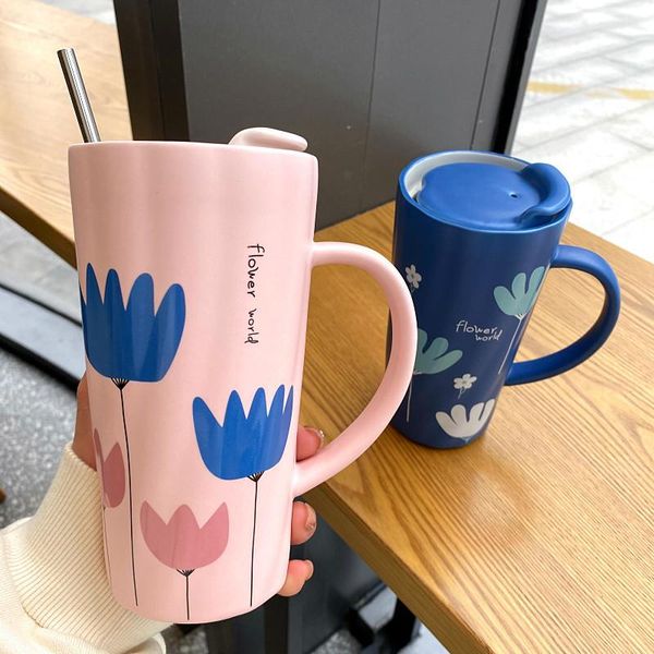 mugs korean cute ceramic mug small fresh office large-capacity straw boys and girls couple cups
mugs korean cute ceramic mug small fresh office large-capacity straw boys and girls couple cups