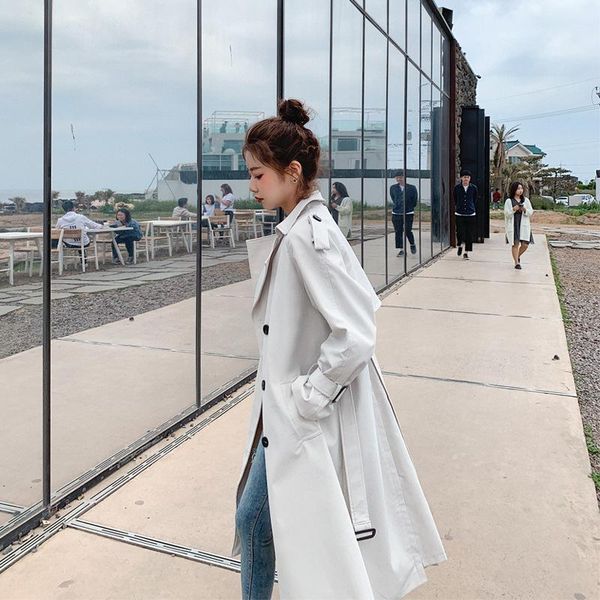 autumn women's jacket double-breasted lapel with belt slimming long windbreaker fashionable trench coats, Tan;black
autumn women's jacket double-breasted lapel with belt slimming long windbreaker fashionable trench coats, Tan;black