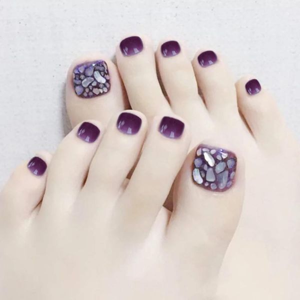 nail gel 24pcs purple toenails patch glue type removable short paragraph fashion manicure false save time, Red;pink
nail gel 24pcs purple toenails patch glue type removable short paragraph fashion manicure false save time, Red;pink