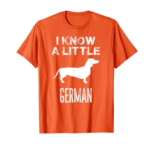 Dachshund I know a little German Gift T-Shirt, Mainly pictures