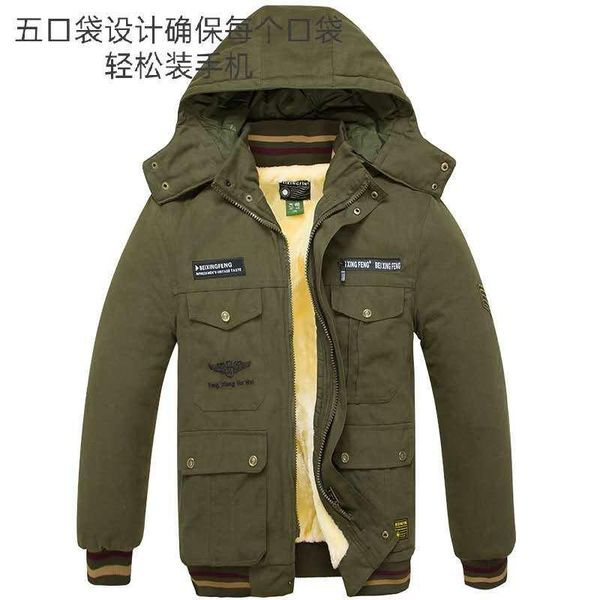 men's down & parkas thick warm winter parka men fleece hooded jacket coat military cargo jackets mens overcoat streetwear drop, Black
men's down & parkas thick warm winter parka men fleece hooded jacket coat military cargo jackets mens overcoat streetwear drop, Black