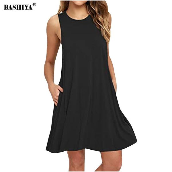 casual dresses summer dress women solid color o-neck pockets sleeveless above knee tank beach mini spring 2021, Black;gray
casual dresses summer dress women solid color o-neck pockets sleeveless above knee tank beach mini spring 2021, Black;gray