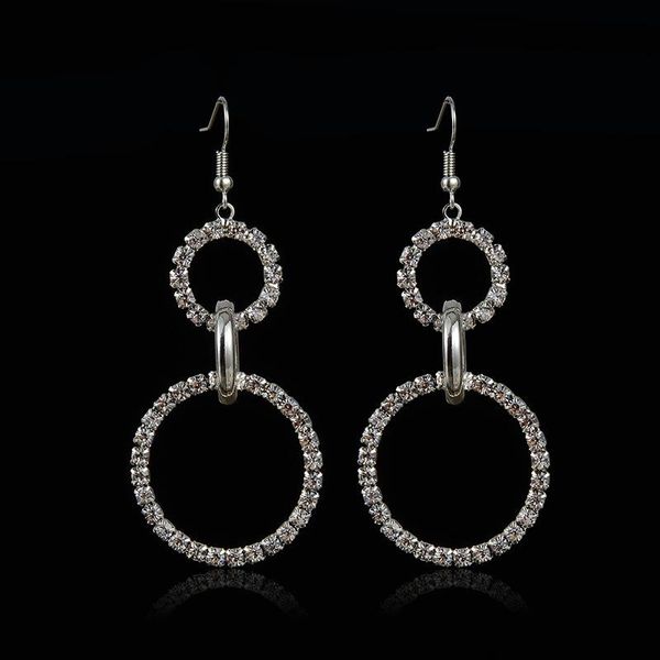 dangle & chandelier fashion geometry big circle round pendant drop earrings crystal rhinestone for women party jewelry accessories, Silver
dangle & chandelier fashion geometry big circle round pendant drop earrings crystal rhinestone for women party jewelry accessories, Silver