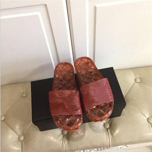 2021 clear jelly pvc sandals womens luxury designer slipper transparent glossy pool mules slides lady rubber slip on sand with box 35-45 f02, Black
2021 clear jelly pvc sandals womens luxury designer slipper transparent glossy pool mules slides lady rubber slip on sand with box 35-45 f02, Black