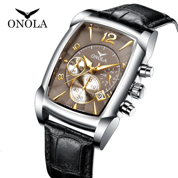 fashion watches onola business leisure multifunctional men's quartz waterproof belt men, Slivery;brown
fashion watches onola business leisure multifunctional men's quartz waterproof belt men, Slivery;brown