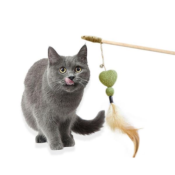 cat toys feather funny cats teaser interactive natural fun kitten wand toy pet catnip for supplies
cat toys feather funny cats teaser interactive natural fun kitten wand toy pet catnip for supplies