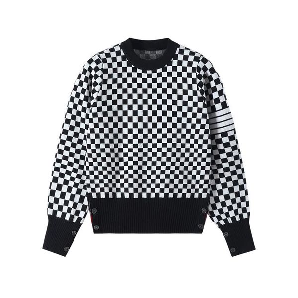 women's sweaters korean style preppy striped plaid jacquard knitted pullover bottoming shirt autumn winter waist-tight slim top, White;black
women's sweaters korean style preppy striped plaid jacquard knitted pullover bottoming shirt autumn winter waist-tight slim top, White;black