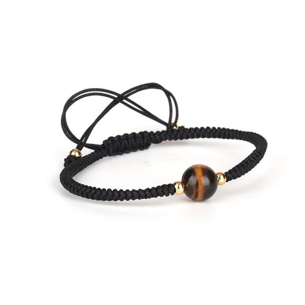 charm bracelets gold color spacer semiprecious stone tiger eye connector black rope lucky knots adjustable macrame unisex, Golden;silver
charm bracelets gold color spacer semiprecious stone tiger eye connector black rope lucky knots adjustable macrame unisex, Golden;silver