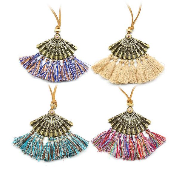 pendant necklaces 2021 bohemia women jewelry necklace famous style fan shape long tassel chain charm sweater, Silver
pendant necklaces 2021 bohemia women jewelry necklace famous style fan shape long tassel chain charm sweater, Silver