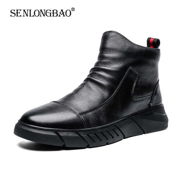 brand autumn winter high help men shoes soft leather casual shoes warm plush snow boots fashion ankle boots working boots 210619, Black
brand autumn winter high help men shoes soft leather casual shoes warm plush snow boots fashion ankle boots working boots 210619, Black
