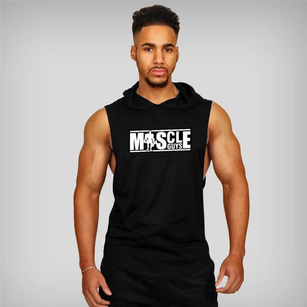 brand bodybuilding stringer hoodies gyms sleeveless hoodie fitness tank mens clothing cotton vest, White;black
brand bodybuilding stringer hoodies gyms sleeveless hoodie fitness tank mens clothing cotton vest, White;black