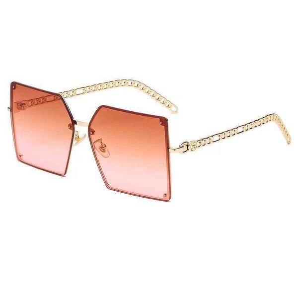 designer sunglasses chain stylish women fashion oversized sun outdoor shades street protect lentes sol mujer, White;black
designer sunglasses chain stylish women fashion oversized sun outdoor shades street protect lentes sol mujer, White;black