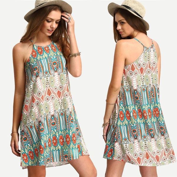 bohemian sundres women dress summer sleeveless mini beach holiday party casual loose o neck plus size dresses vestidos, Black;gray
bohemian sundres women dress summer sleeveless mini beach holiday party casual loose o neck plus size dresses vestidos, Black;gray
