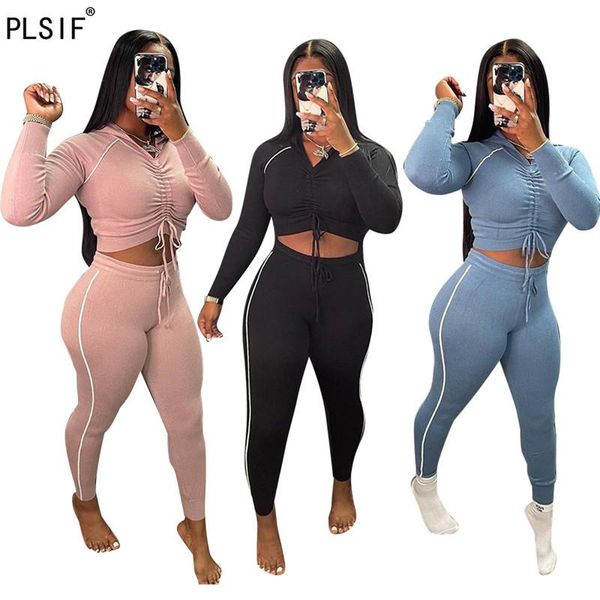 women's two piece pants women long-sleeved hooded pleated lace-up jacket elastic feet street fashion casual trousers set winter, White
women's two piece pants women long-sleeved hooded pleated lace-up jacket elastic feet street fashion casual trousers set winter, White