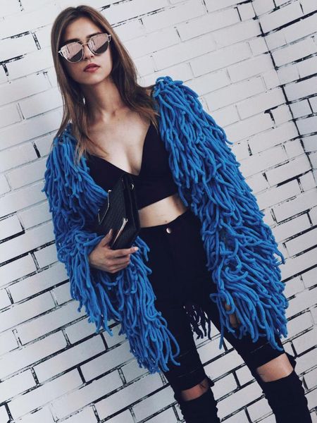 est womens shaggy jacket winter autumn cardigan soft fake fur coats hairy faux coat warm knitting clothes k1168 women's &, Black
est womens shaggy jacket winter autumn cardigan soft fake fur coats hairy faux coat warm knitting clothes k1168 women's &, Black