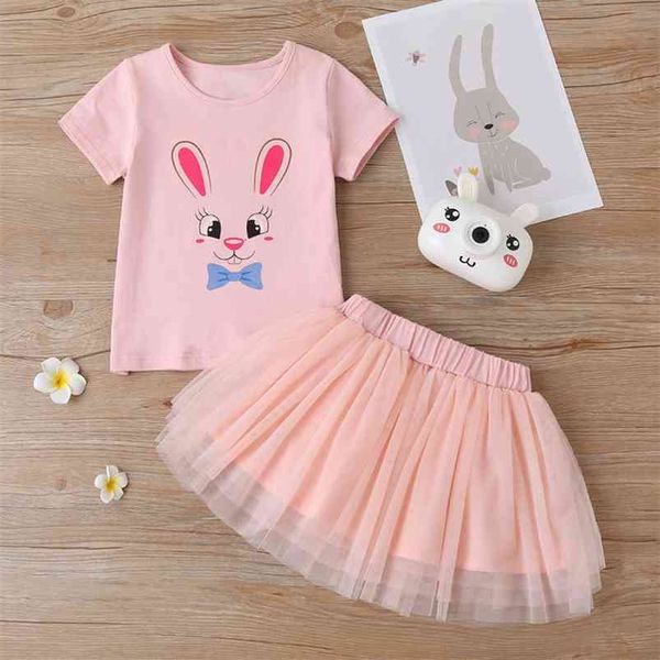 summer children sets casual short sleeve o neck print rabbit t-shirt chiffon solid lace skirt 2pcs girl clothes 18m-6t 210629, White
summer children sets casual short sleeve o neck print rabbit t-shirt chiffon solid lace skirt 2pcs girl clothes 18m-6t 210629, White