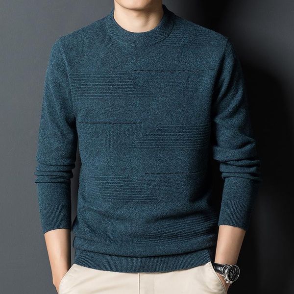 men's sweaters autumn and winter genuine 100% pure wool cashmere half high neck knitted bottomed sweater, White;black
men's sweaters autumn and winter genuine 100% pure wool cashmere half high neck knitted bottomed sweater, White;black