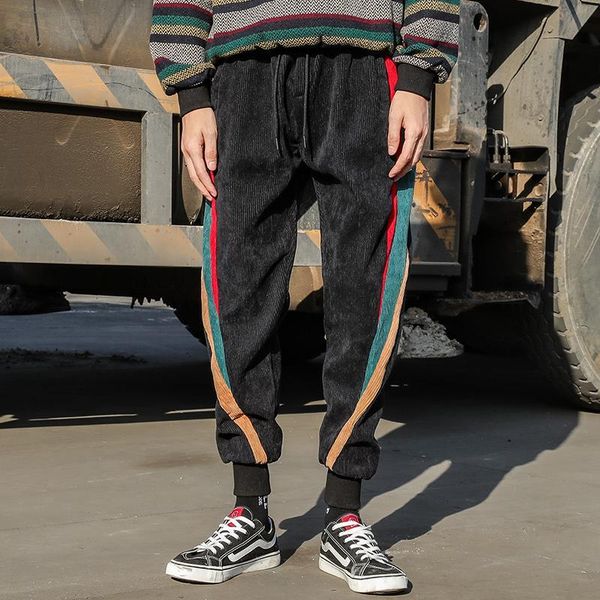 fashion men`s harem pants japanese style corduroy autumn hip hop ankle cuffed loose fit drawstring trousers for male men's, Black
fashion men`s harem pants japanese style corduroy autumn hip hop ankle cuffed loose fit drawstring trousers for male men's, Black