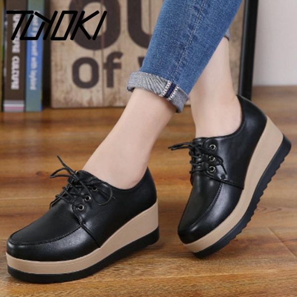dress shoes tuyoki women pumps round toe lace up wedge heels classic single fashion ladies footwear size 33-40, Black 
dress shoes tuyoki women pumps round toe lace up wedge heels classic single fashion ladies footwear size 33-40, Black