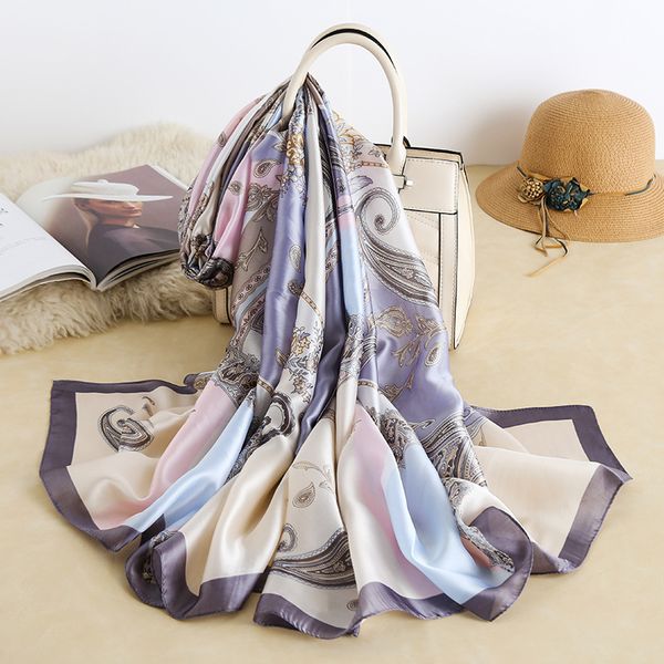 printed totem light scarves temperament women's combination color sunscreen silk scarf beach towel, Blue;gray
printed totem light scarves temperament women's combination color sunscreen silk scarf beach towel, Blue;gray