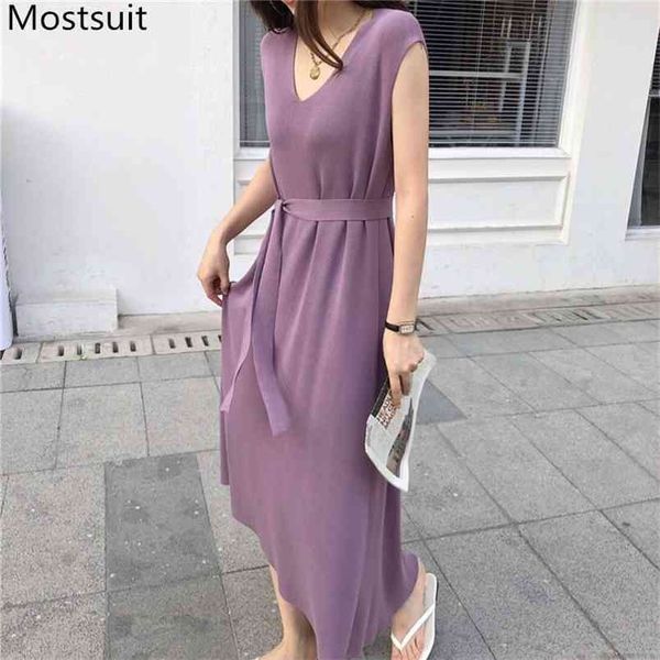 summer knitted sleeveless women long dress v-neck belted asymmetrical dresses korean vintage elegant ladies vestidos femme 210513, Black;gray
summer knitted sleeveless women long dress v-neck belted asymmetrical dresses korean vintage elegant ladies vestidos femme 210513, Black;gray