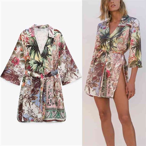 flowers print caftan blouse women vintage tied belt wrap summer shirt chic front pleat side vents woman elegant blouses 210524, White
flowers print caftan blouse women vintage tied belt wrap summer shirt chic front pleat side vents woman elegant blouses 210524, White