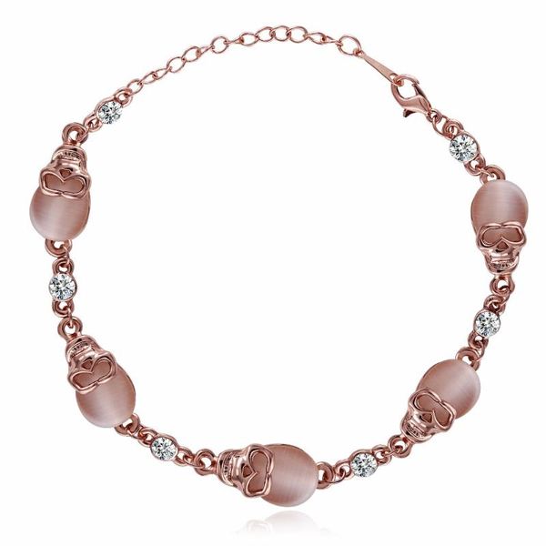 tassina rose gold color opal punk skull skeleton bracelet for mens & women fashion jewelry ta032 link, chain, Black
tassina rose gold color opal punk skull skeleton bracelet for mens & women fashion jewelry ta032 link, chain, Black
