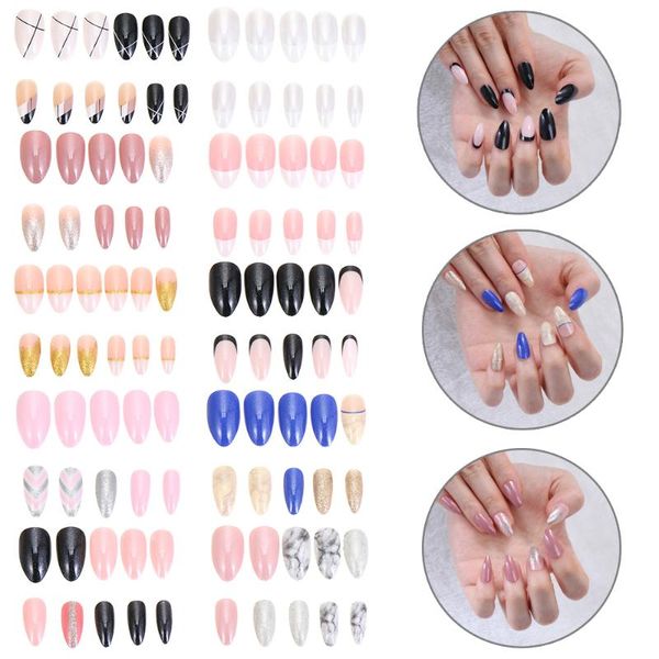 false nails 24pcs/box fashion stiletto with design wearable fake nail tips full cover press on diy manicure beauty tool, Red;gold
false nails 24pcs/box fashion stiletto with design wearable fake nail tips full cover press on diy manicure beauty tool, Red;gold