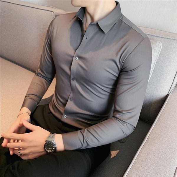men's dress shirts plus size 4xl- autumn winter long sleeve men slim fit solid non-iron business casual formal wear chemise homme, White;black
men's dress shirts plus size 4xl- autumn winter long sleeve men slim fit solid non-iron business casual formal wear chemise homme, White;black