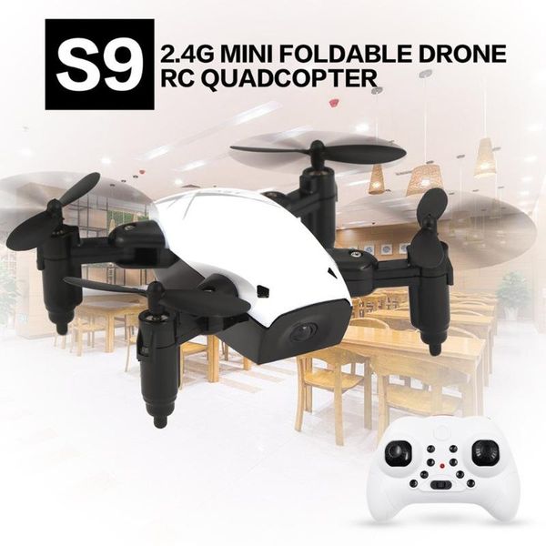 drones s9 2.4g mini foldable drone 360 degree flip one-key return headless mode h/l speed switch rc quadcopter with lights
drones s9 2.4g mini foldable drone 360 degree flip one-key return headless mode h/l speed switch rc quadcopter with lights