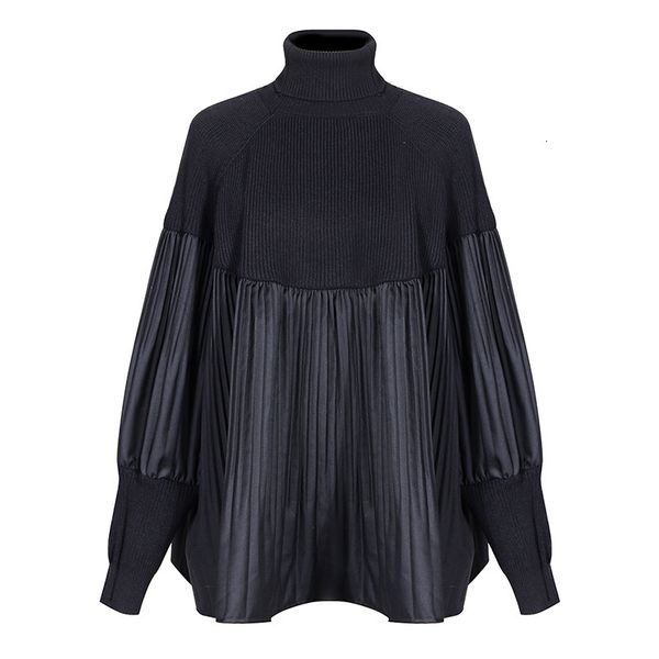 hoodies msxu feminine aumtumn winter high-necked retail ruched plissad pullovers sweater casual, Black
hoodies msxu feminine aumtumn winter high-necked retail ruched plissad pullovers sweater casual, Black