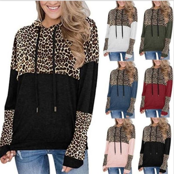 women's hoodies & sweatshirts autumn and winter long-sleeved leopard print stitching pullover hooded loose sweatshirt trend hoodie, Black
women's hoodies & sweatshirts autumn and winter long-sleeved leopard print stitching pullover hooded loose sweatshirt trend hoodie, Black