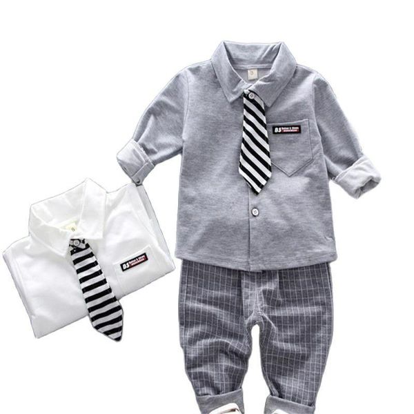 clothing sets lunoakvo spring autumn baby boy clothes long sleeve tie t-shirt +pants 2pcs outfits cotton sport suit for 2021, White
clothing sets lunoakvo spring autumn baby boy clothes long sleeve tie t-shirt +pants 2pcs outfits cotton sport suit for 2021, White