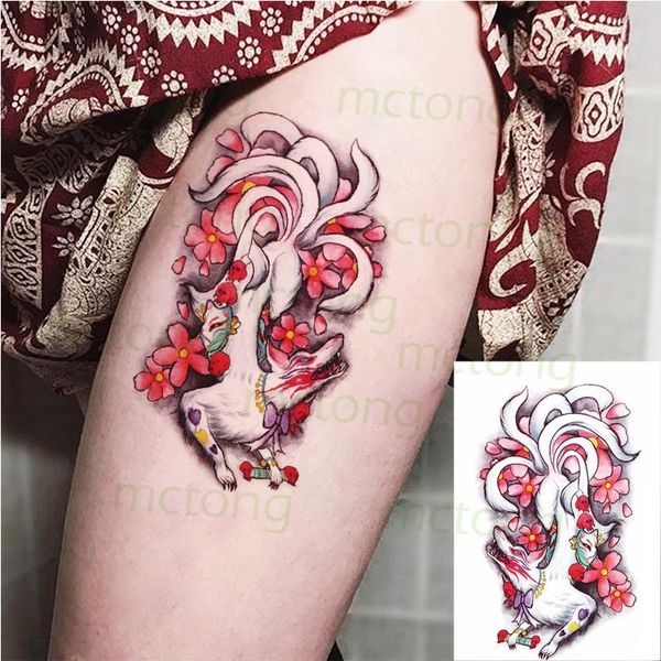 temporary tattoos waterproof tattoo stickers nine-tailed white red flower faketatto flash tatoo arm leg body art for women men
temporary tattoos waterproof tattoo stickers nine-tailed white red flower faketatto flash tatoo arm leg body art for women men