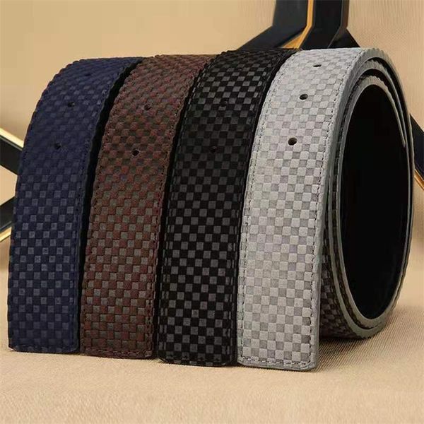 belts designer checkerboard pattern men belt 3.8cm width no buckle genuine leather women casual plaid cowboy, Black;brown
belts designer checkerboard pattern men belt 3.8cm width no buckle genuine leather women casual plaid cowboy, Black;brown