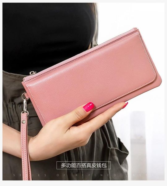 wallets 2021 leather long wallet casual fashion women's multi-function clutch bag simple luxury mobile phone coin purse, Red;black
wallets 2021 leather long wallet casual fashion women's multi-function clutch bag simple luxury mobile phone coin purse, Red;black