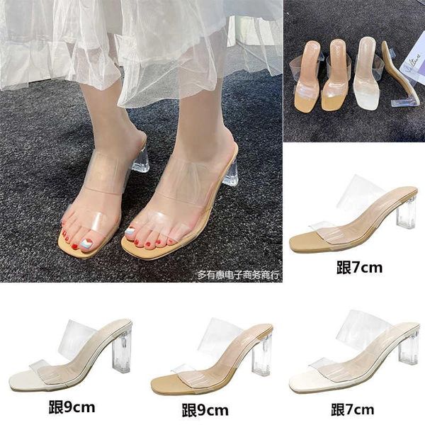 sandals 2021 high-heeled for women wearing one line transparent belt crystal, Black
sandals 2021 high-heeled for women wearing one line transparent belt crystal, Black