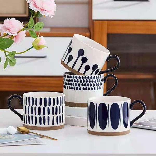 mugs milk coffee drinks breakfast oat cup japanese hand-painted ceramic handle drinkware for friends couple gifts mug 
mugs milk coffee drinks breakfast oat cup japanese hand-painted ceramic handle drinkware for friends couple gifts mug