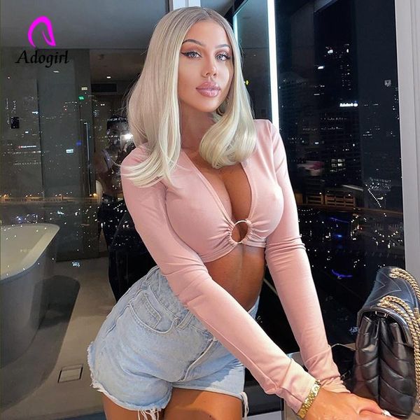 women's t-shirt fitness women deep v neck ring circle design crop long sleeve short tshirt 2021 autumn winter tee, White
women's t-shirt fitness women deep v neck ring circle design crop long sleeve short tshirt 2021 autumn winter tee, White
