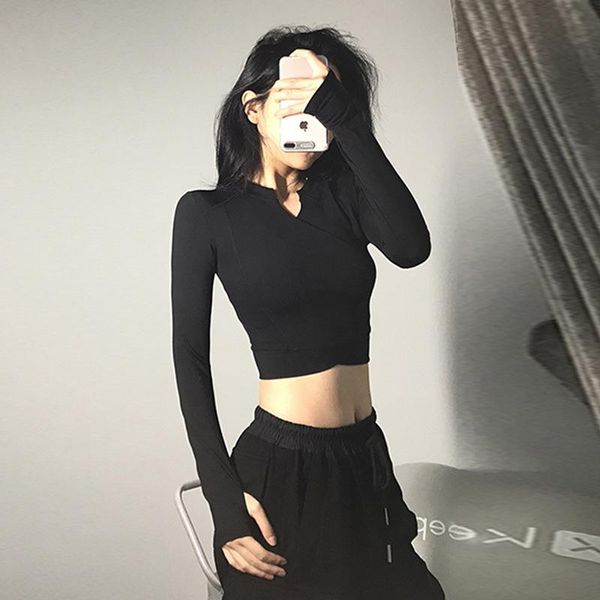 solid long sleeve sports women fitness yoga shirt breathable gym activewear running coats workout clothes s-xl outfit
solid long sleeve sports women fitness yoga shirt breathable gym activewear running coats workout clothes s-xl outfit