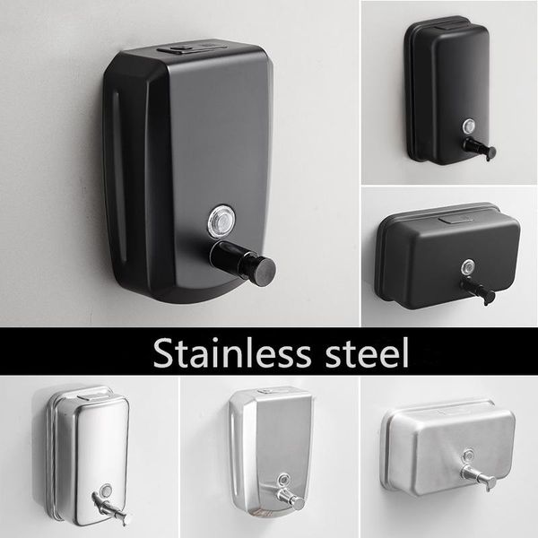 liquid soap dispenser 304 stainless steel black bathroom wash shower gel bottle wall-mounted hand sanitizer 500ml
liquid soap dispenser 304 stainless steel black bathroom wash shower gel bottle wall-mounted hand sanitizer 500ml