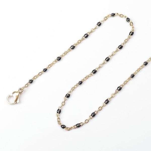 chains fashion stainless steel link cable chain necklace enamel gold color multicolor necklaces for women men party jewelry gifts 1 pcs, Silver
chains fashion stainless steel link cable chain necklace enamel gold color multicolor necklaces for women men party jewelry gifts 1 pcs, Silver