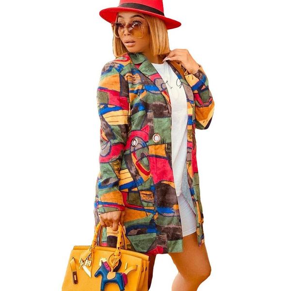women's suits & blazers casual women graffiti print holes long jakcet streetwear cardigan office lady oversized outerwear female clothe, White;black
women's suits & blazers casual women graffiti print holes long jakcet streetwear cardigan office lady oversized outerwear female clothe, White;black