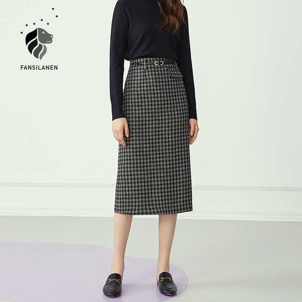 fansilanen high waist lurex long plaid skirt women belt elegant black a-line skirts office lady casaul autumn winter bottom 210607
fansilanen high waist lurex long plaid skirt women belt elegant black a-line skirts office lady casaul autumn winter bottom 210607
